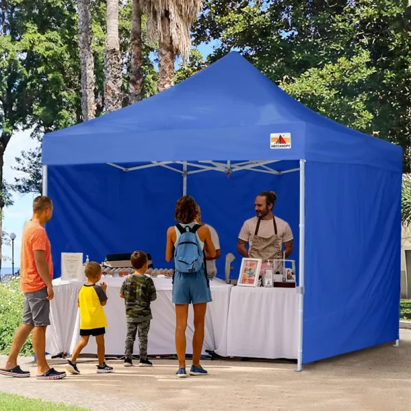 ABCCANOPY Commercial Instant Shade Metal Pop-Up Canopy - 10ftx10ft - Blue