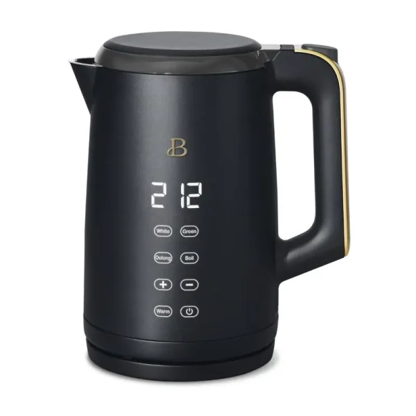 Beautiful 1.7 Liter One Touch Electric Kettle Black Sesame by Drew Barrymore
