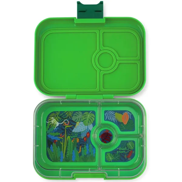 Yumbox Panino Bamboo Green Jungle Bento Lunch Box