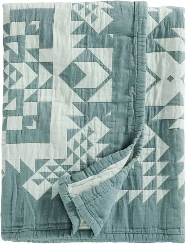 Pendleton Organic Cotton Matelasse Queen, Opal Springs, Balsam