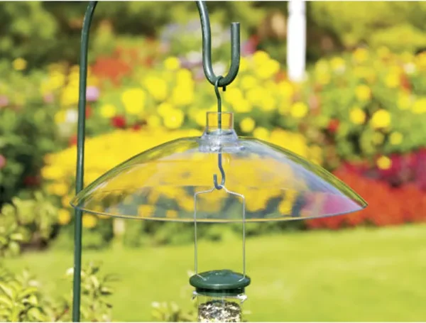 Woodlink Hang/Mount Weather Shield/Squirrel Baffle, Clear, 3.5" x 16"