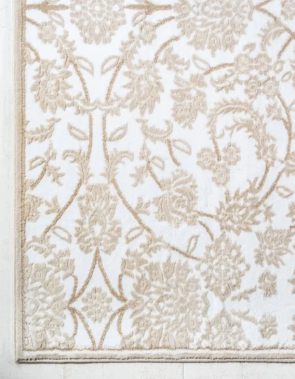 Unique Loom Taft Rushmore Rug, White, 10x13 ft