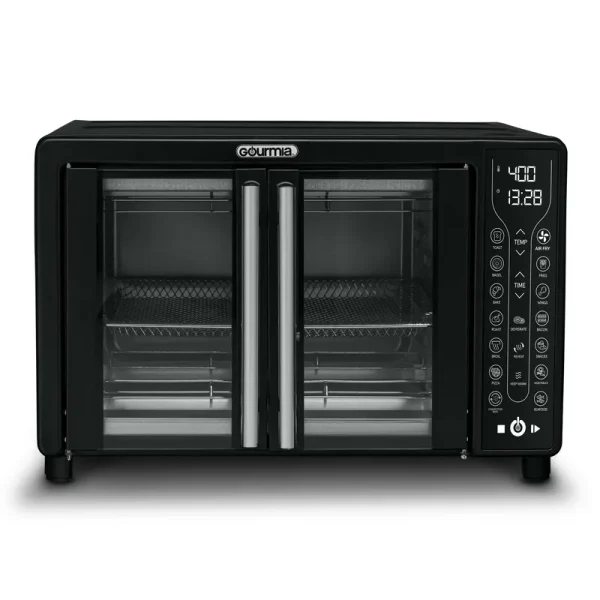 Gourmia Digital French Door Air Fryer Toaster Oven, Black