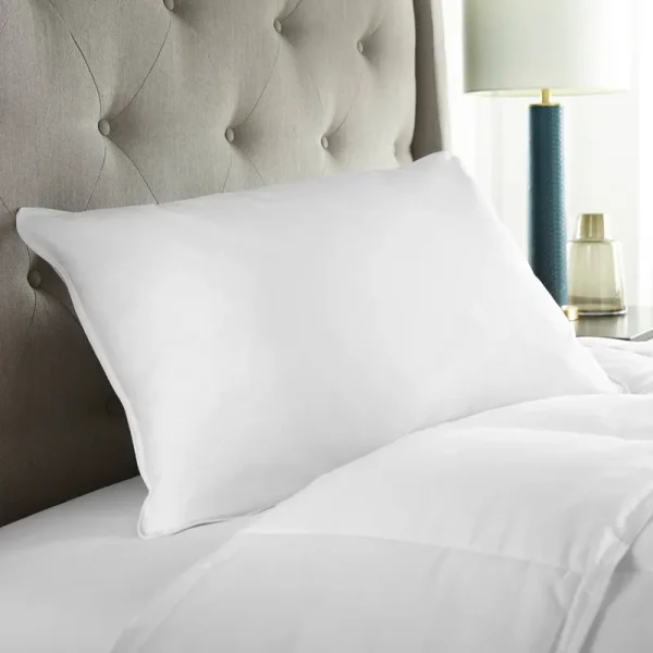 Downlite Medium EnviroLoft Down Alternative Pillow, White, Queen