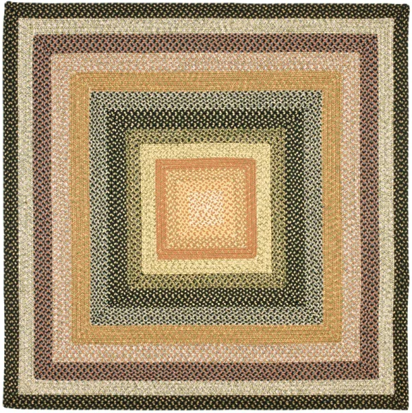 Safavieh Braided BRD308A Multi 4' x 4' Square Area Rug