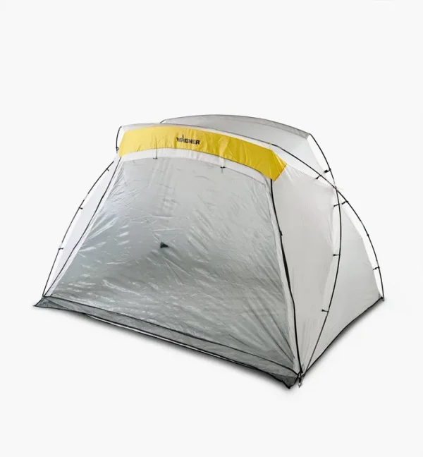 HomeRight Large 3 Sided Spray Shelter with 1 Mesh Wall and Carrying Bag, White