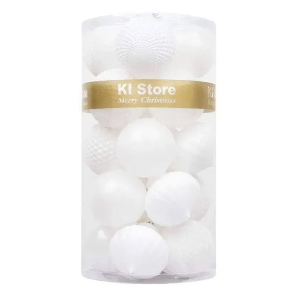 Ki Store 20ct Christmas Ball Ornaments Shatterproof Christmas Decorations Large Tree Balls for Holiday Wedding Party Decoration, Tree Ornaments Hooks