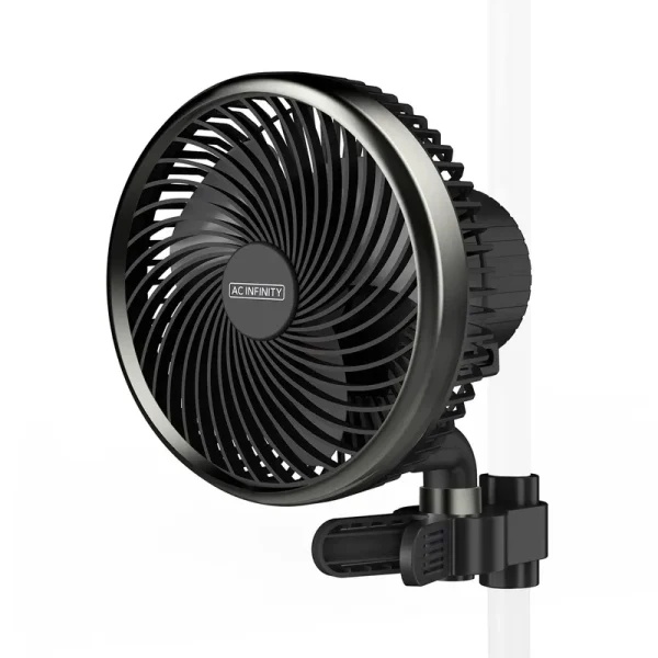 AC Infinity Cloudray A6, Grow Tent Clip Fan 6�� with 10 Speeds, EC-Motor, Manual Swivel