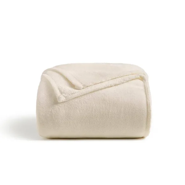 Cosy House Collection 1500 Series Fleece Blanket - King/Cal King - Cream