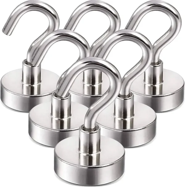 DIYMAG Magnetic Hooks, 25lbs Strong Heavy Duty Cruise Magnet S-Hooks for Classroom, Fridge, Hanging, Cabins, Grill, Kitchen, Garage, Workplace and Off
