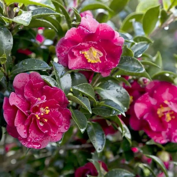 Southern Living Plants October Magic Ruby Camellia 2.5 qt, Red