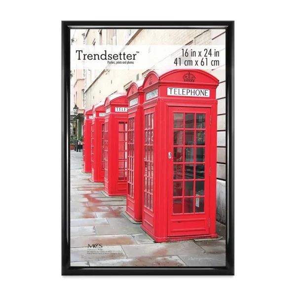 MCS Trendsetter Acrylic Poster Frame - 16 inch x 24 inch x 1/4 inch, Black