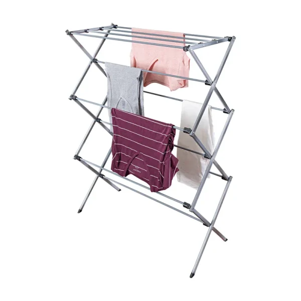 Honey Can Do Oversize Collapsible Clothes Drying Rack - Silver