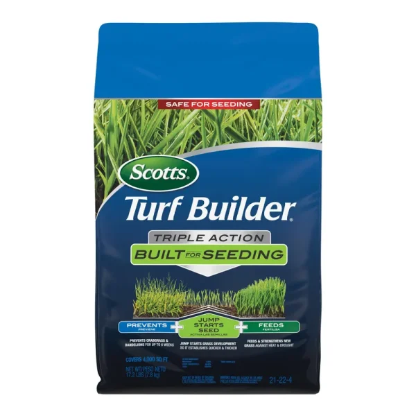 Scotts 17.2 lb Turf Builder Triple Action Built for Seeding