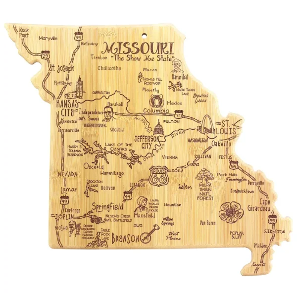 Totally Bamboo Destination Missouri Cutting & Serving Board