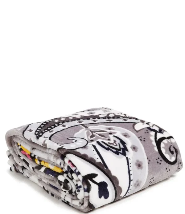 Vera Bradley Disney Collection Mickey Mouse Piccadilly Paisley Plush Throw Blanket - Piccadilly Paisley