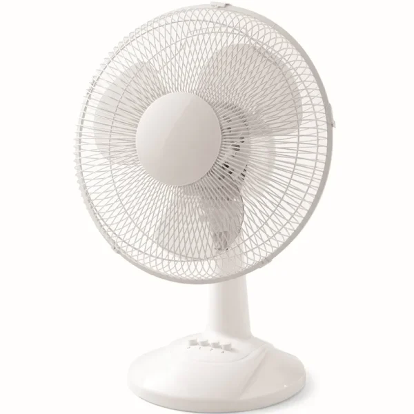 Mainstays 12" 3-Speed Oscillating Table Fan, Ft30-8mbw, White