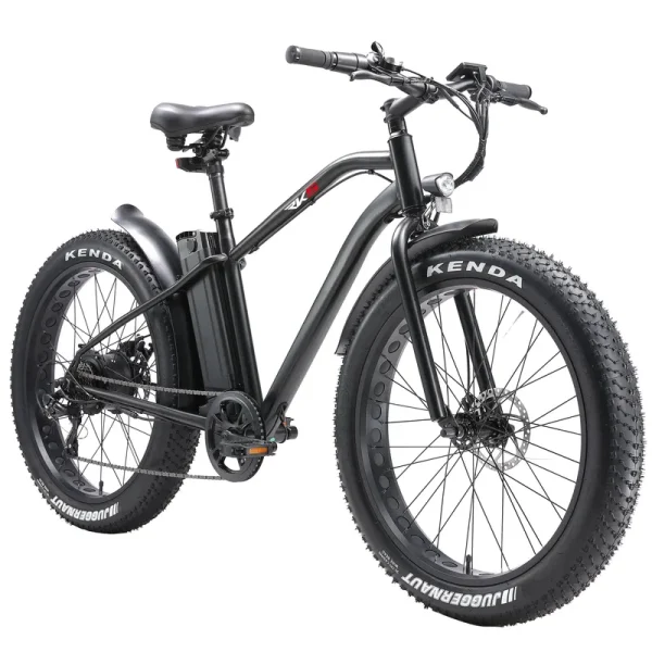 Electric Bike with 750W Motor, Electric Bike for Adults, Electric Mountain Bicycle with 48V 14.5ah Battery, 26'' Fat Tires, LCD Display, Front and Rear LED Lights, Professional 7 - Speed Gears