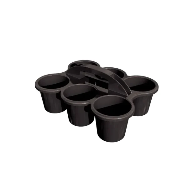 6-Cup Caddy by Creatology in Black | 12.07" x 9.55" x 5.29" | Michaels