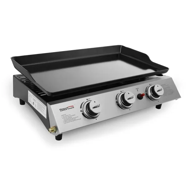 Royal Gourmet Pd1300 BBQ Propane Gas Grill Griddle 3-Burner Tabletop Barbecue Camping
