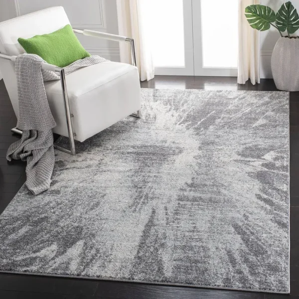 Ivory/Gray Area Rug 17 Stories Rug Size: Rectangle 4 x 6