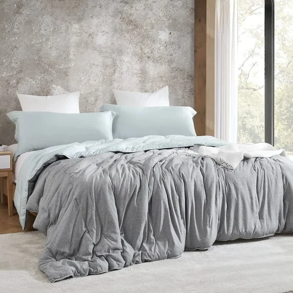 Coma Inducer Ice Panda - Oversized Cooling Comforter Set - Glacier Gray Queen
