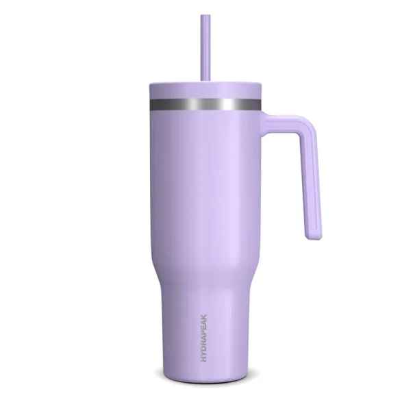 Hydrapeak Voyager 40oz Stainless Steel Tumbler with Handle&Straw in Lavender