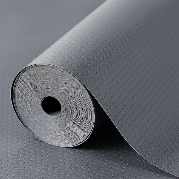 Shelf Liners for Kitchen Cabinets Non Adhesive, Drawer Liner for Bathroom Non-Slip, Waterproof Refrigerator Liners for Shelves Fridge Mats, Plastic