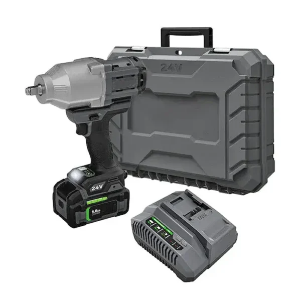 FX14711C 24volt Variable Speed Brushless 12in Drive Cordless Impact Wrench 1Battery Included