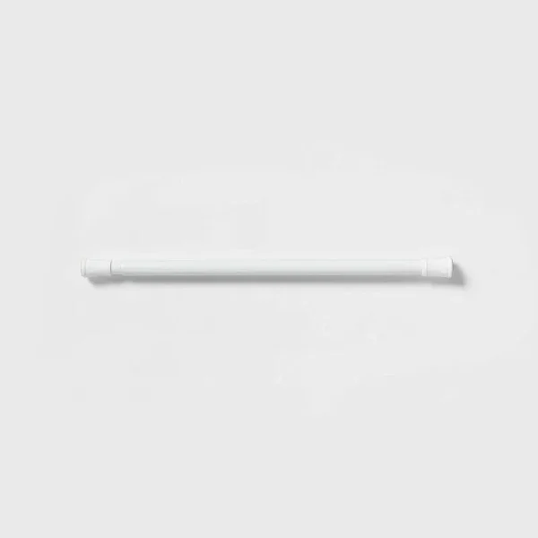 Room Essentials Shower Stall Tension Rod-White Finish 24-40in L
