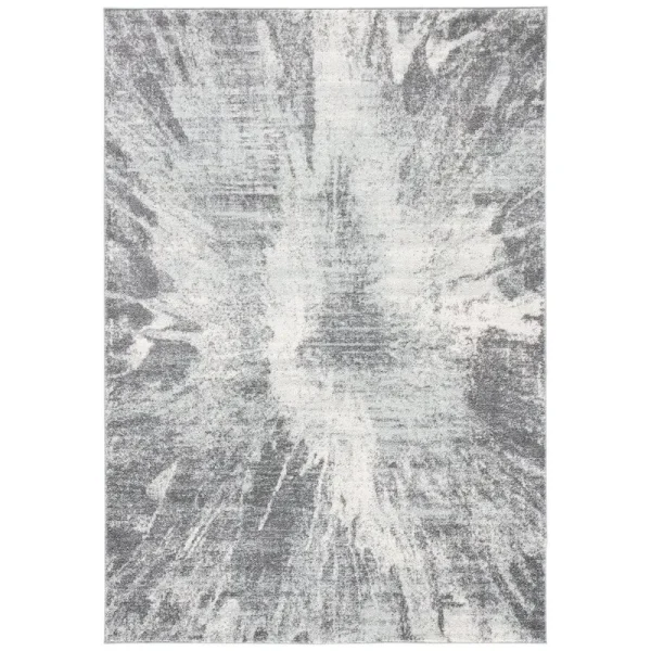 Ivory/Gray Area Rug 17 Stories Rug Size: Rectangle 53x22 x 76x22