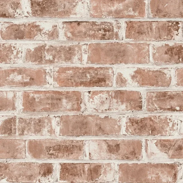 Brewster UW24760 Jomax Warehouse Brick Wallpaper Red