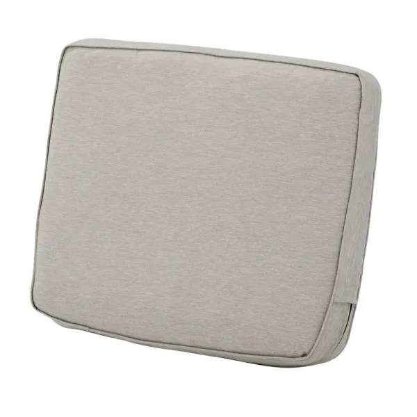 Classic Accessories Montlake FadeSafe Patio Lounge Back Cushion, Heather Grey - 21 x 20 x 4 in.