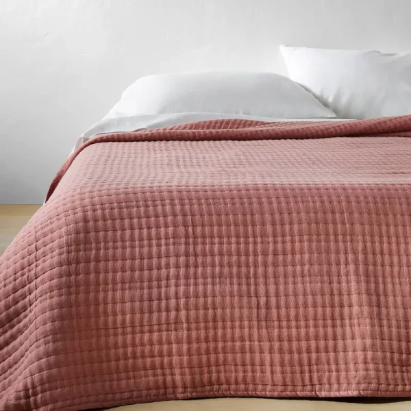 Casaluna Bedding | Fullqueen Lyocell Cotton Blend Coverlet Rose- Casaluna | Color: Pink | Size: Queen | Tlale's Closet