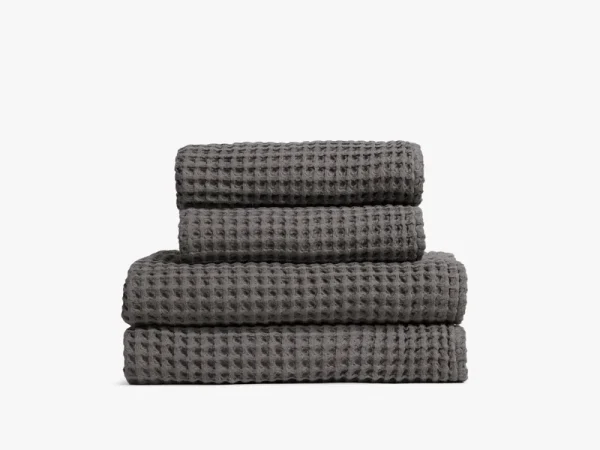 Parachute Waffle Bath Towel - Charcoal