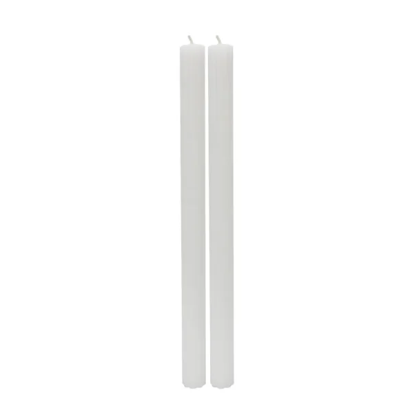 Better Homes & Gardens Unscented Taper Candles - White - 11 in