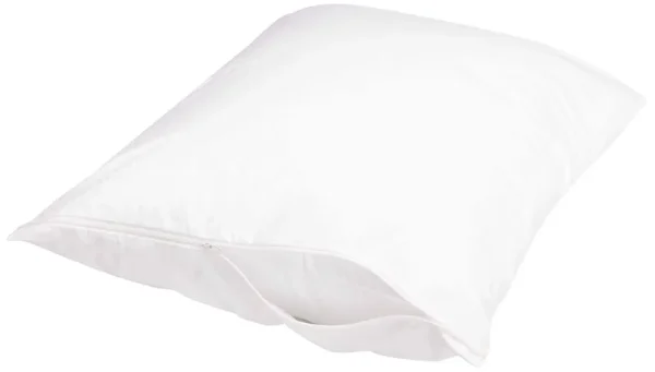 AmazonBasics Hypoallergenic Pillow Protector, White, Standard