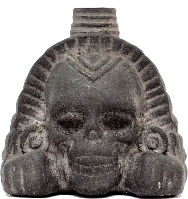 Itzcoehua (obsidian Black) Real Screaming Aztec Death Whistle
