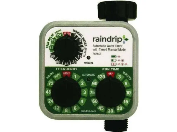Raindrip R675CT Analog Electronic Water Timer Battery Operated