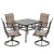 4 Seats-37" Square Table