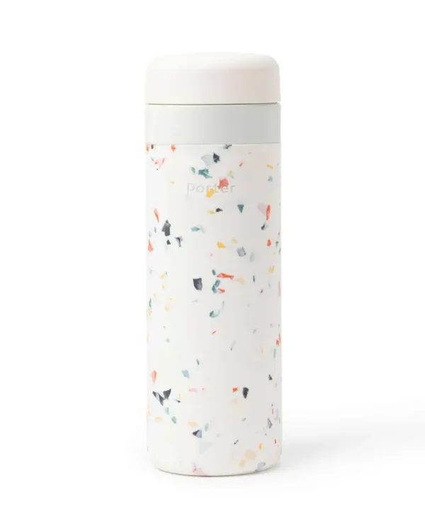 Porter Insulated Ceramic 20 oz Bottle - Terrazzo Cream - W&P
