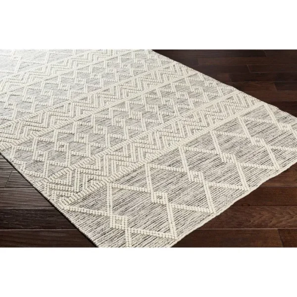Clancy Handmade-Women Wool Cream/Gray Rug Union Rustic Rug Size: Rectangle 3' x 5'