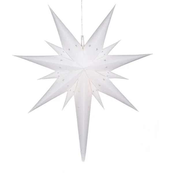 26" LED Aurora Superstar TM Fold-Flat White Bethlehem Star Light, Outd