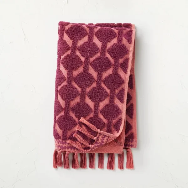 Seasons Go Around Hand Towel Red - Opalhouse Designed with Jungalow