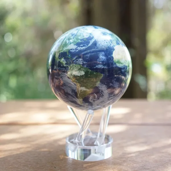 Mova Globe 4.5" Satellite View Earth with Clouds