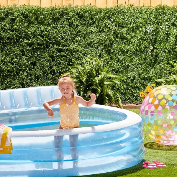 Intex Swim Center Infalatbale Family Lounge Pool with built in Bench