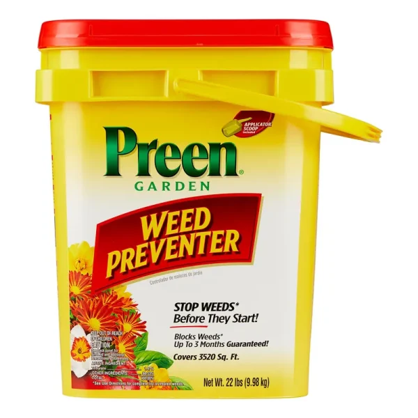 Preen Garden Weed Preventer, 22 Pounds (Covers 3,520 Sq. ft)