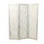 White 3 Panel Geometric Rectangle 60" x 1" x 80"