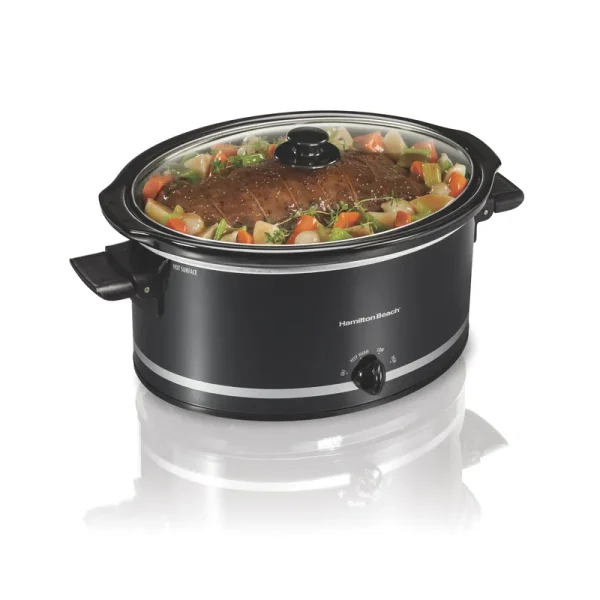 Hamilton Beach 8 Quart Capacity Slow Cooker, Black