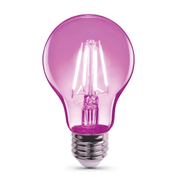 Feit Electric A19/TPK/LED 3.6W Pnk Fil E26 Bulb, Pink